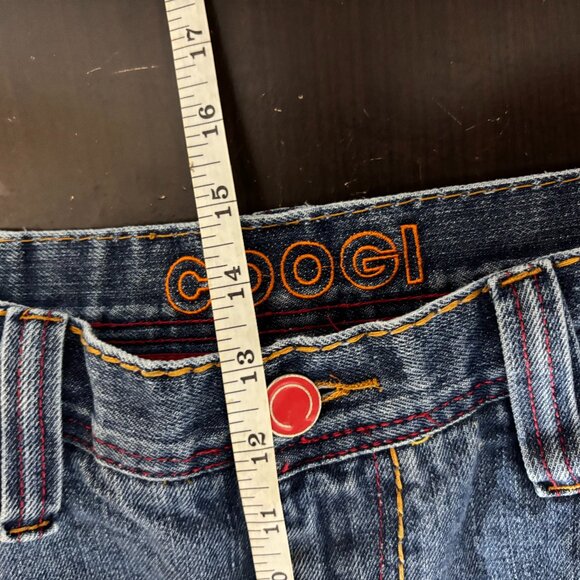 Vintage Coogi Australia Blue Denim Embroidered Pockets Straight Leg Jeans 36x34 - Picture 9 of 10